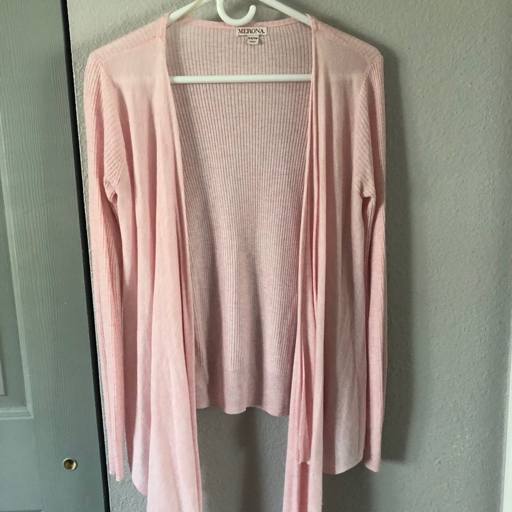 Light Pink Drape Cardigan